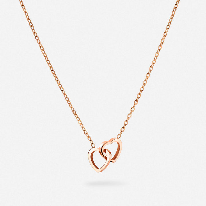 Personalised Double Hearts Necklace